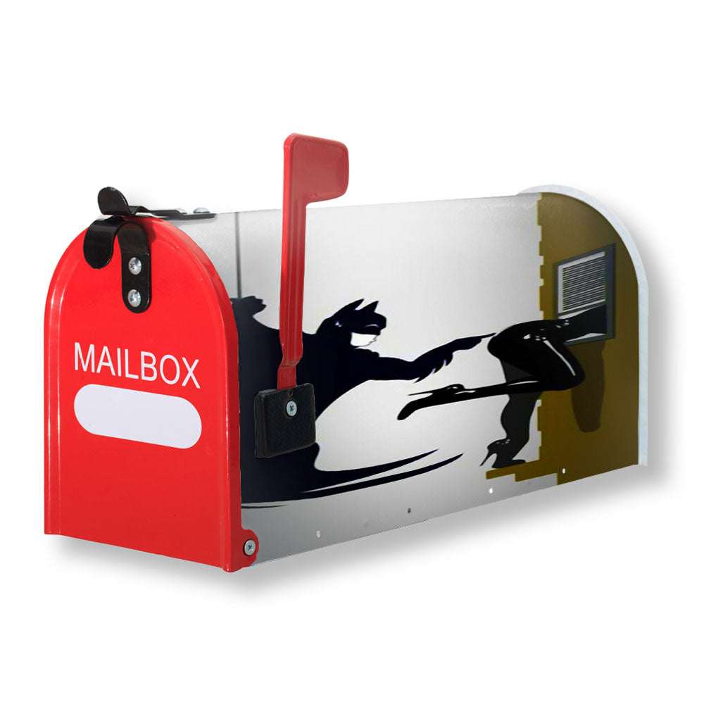Naughty Batman And Catwoman Magnetic Mailbox Cover - 18.0" x 21.0"