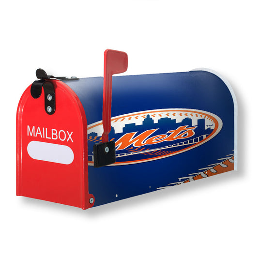 New York Mets Mlb 4 Magnetic Mailbox Cover 18" x 21" Outdoor Decor