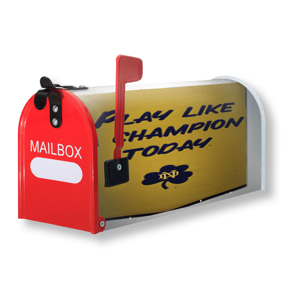 Notre Dame Championship Banner Magnetic Mailbox Cover - 18.0" x 21.0"