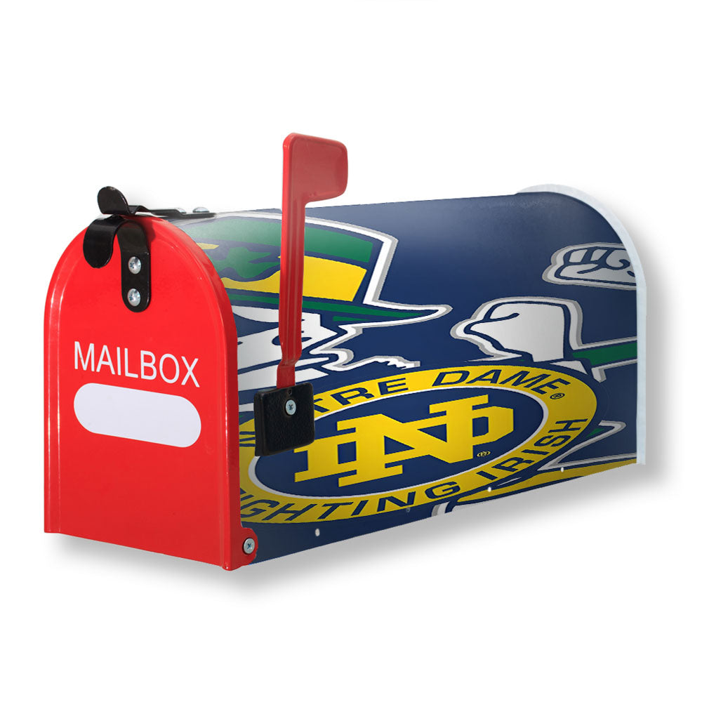 Notre Dame Fighting Irish Logo Wallpaper Magnetic Mailbox Cover - 18.0" x 21.0"