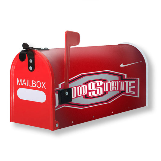 Ohio State Red Wallpaper Logo Magnetic Mailbox Cover 18" x 21" Outdoor Decor