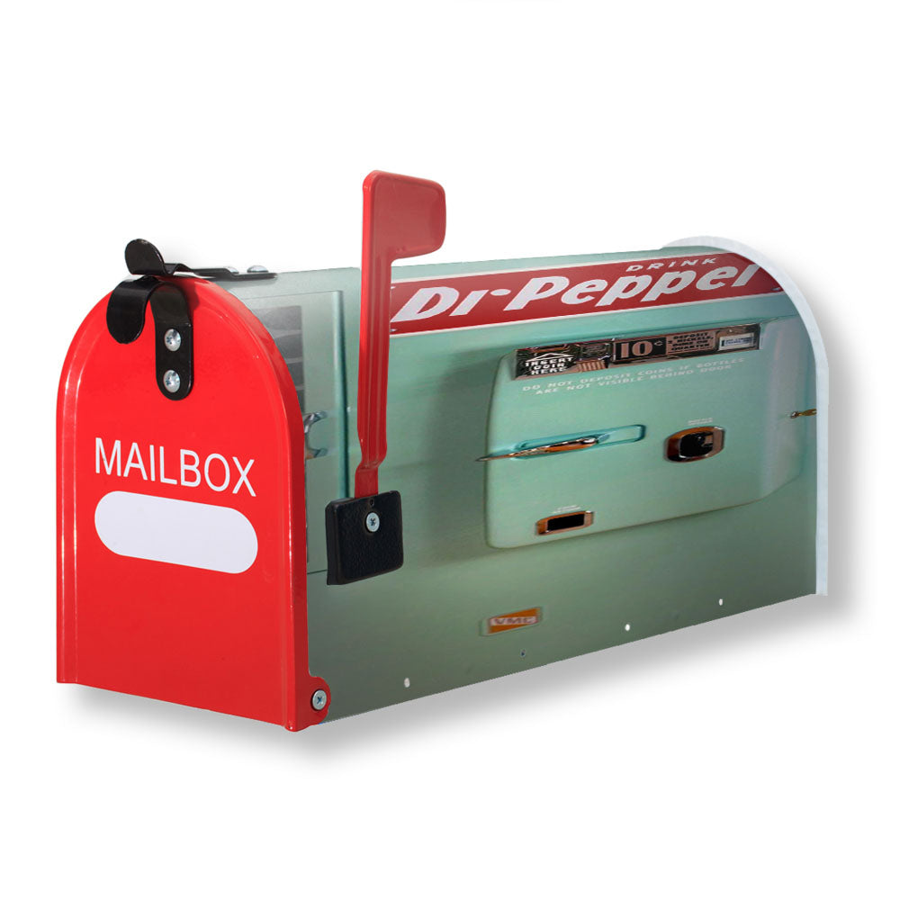 Old Classic Dr Pepper Vending Machine Retro Magnetic Mailbox Cover - 18.0" x 21.0"