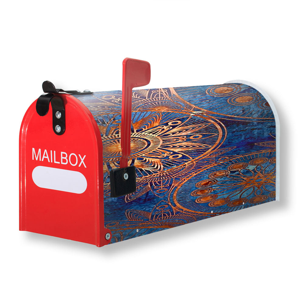 Old Mandala Printing Christmas Gifts Magnetic Mailbox Cover - 18.0" x 21.0"
