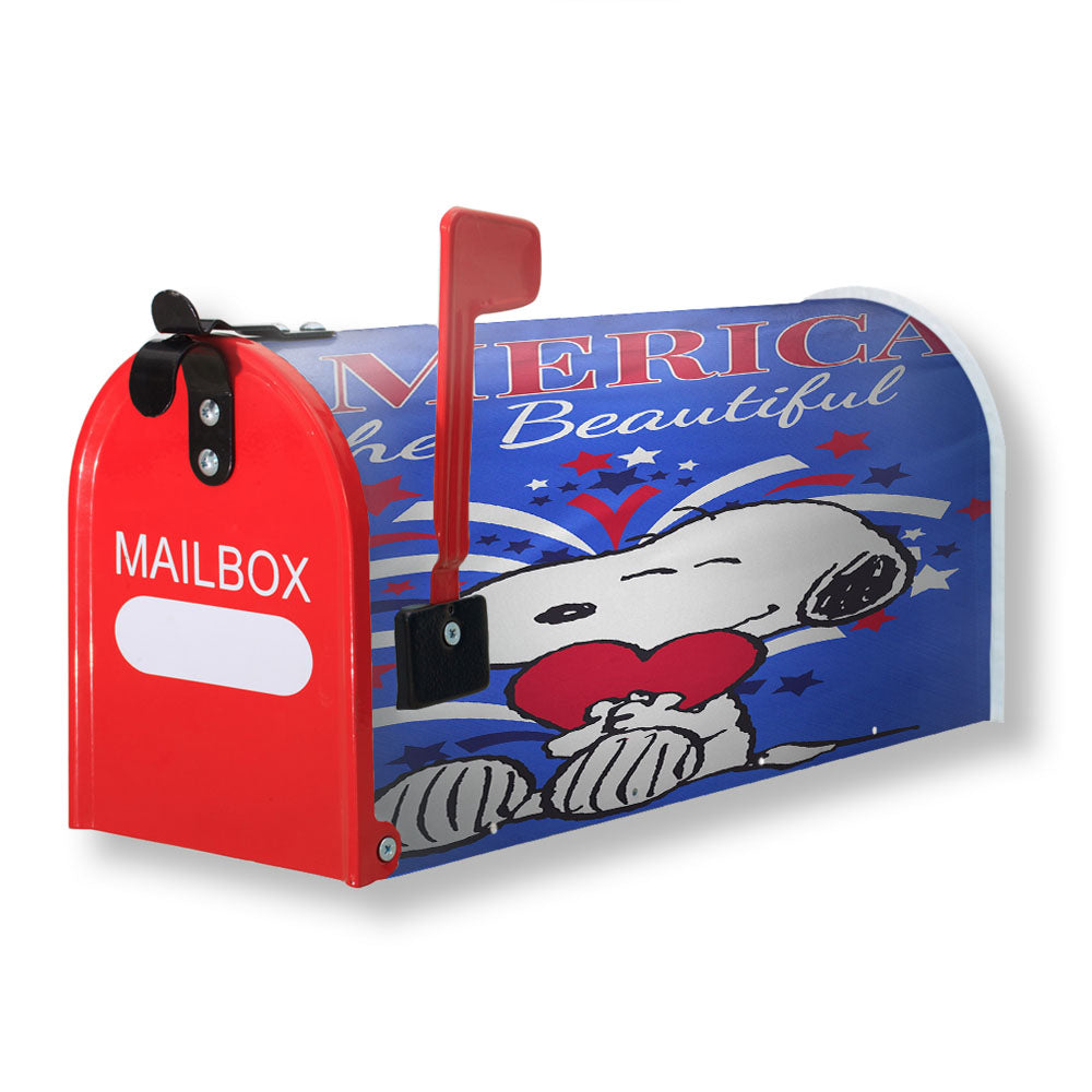 Peanuts America The Beautiful Snoopy Magnetic Mailbox Cover - 18.0" x 21.0"