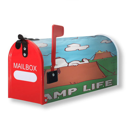 Peanuts Camp Life Snoopy Magnetic Mailbox Cover 18" x 21" Outdoor Decor