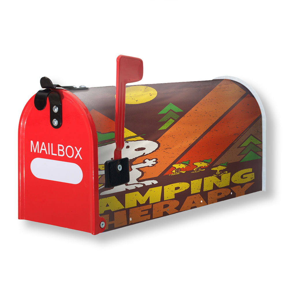 Peanuts Camping Therapy Snoopy Magnetic Mailbox Cover - 18.0" x 21.0"
