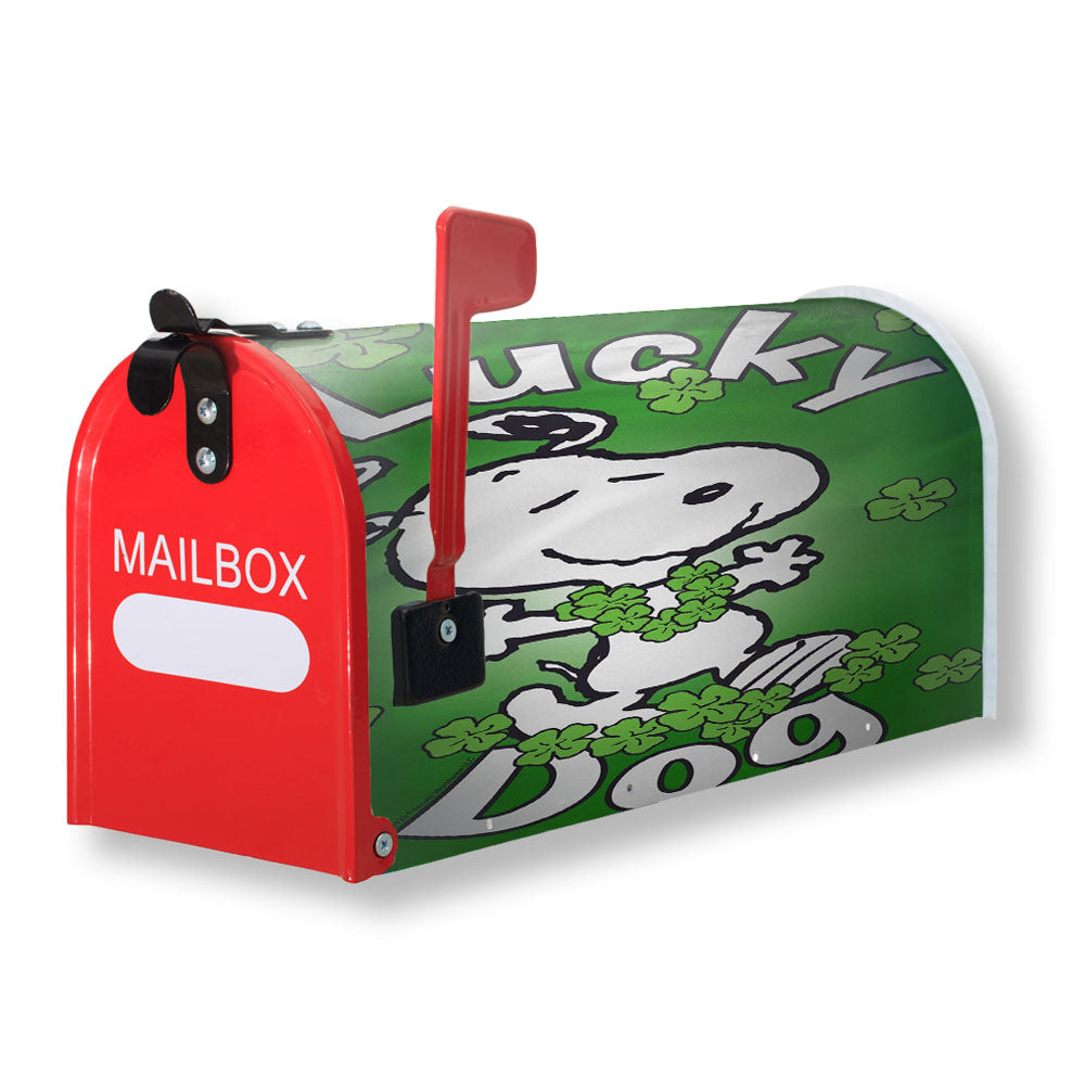 Peanuts Clover Dancing Snoopy Magnetic Mailbox Cover - 18.0" x 21.0"