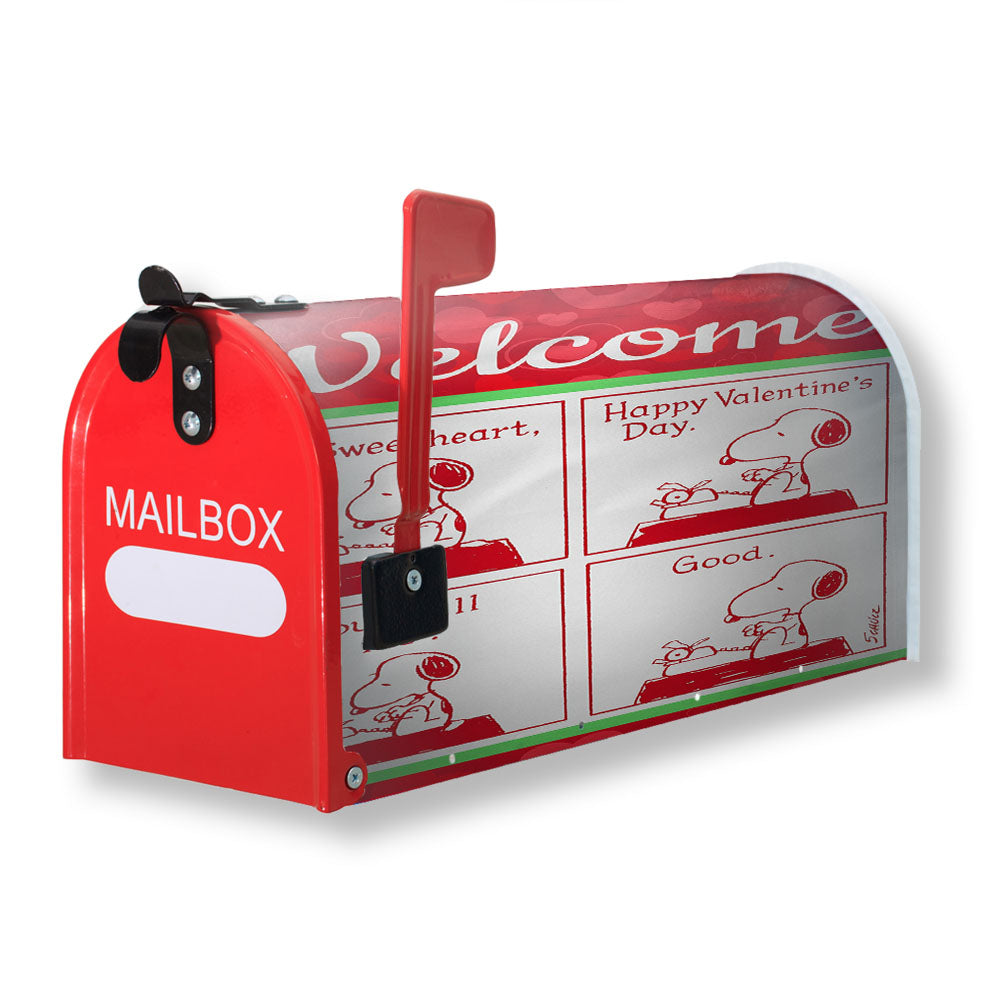 Peanuts Comic Strip Valentine Snoopy Magnetic Mailbox Cover - 18.0" x 21.0"