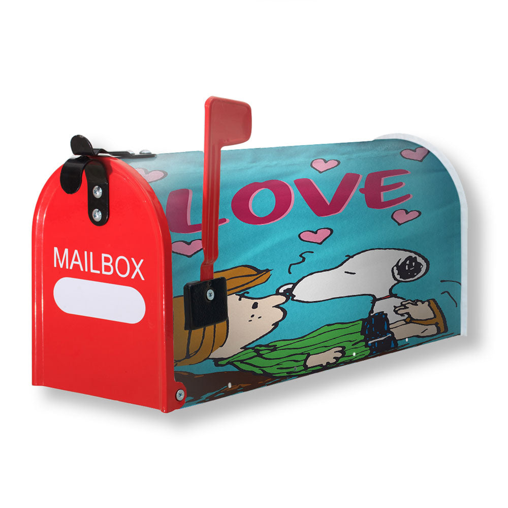 Peanuts Funny Snoopy Valentine'S Day Magnetic Mailbox Cover - 18.0" x 21.0"