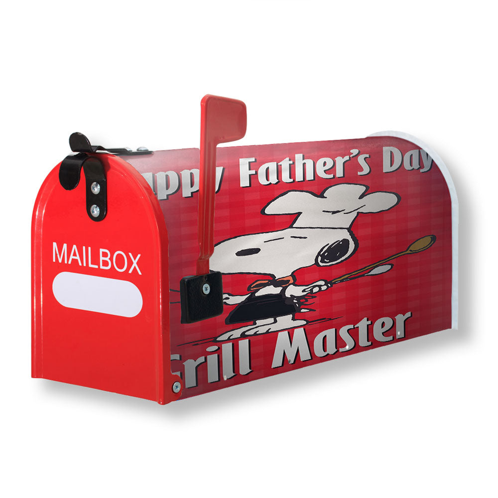 Peanuts Happy Father'S Day Grill Master Magnetic Mailbox Cover - 18.0" x 21.0"