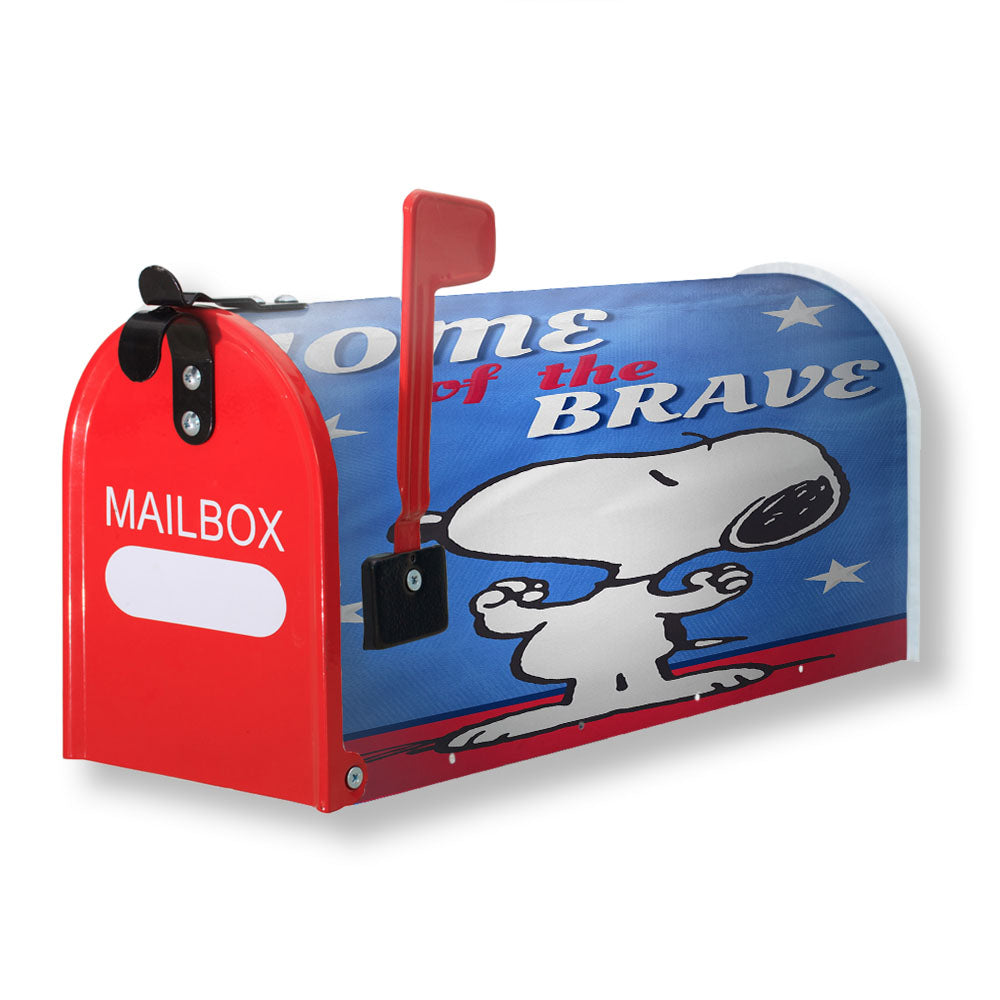 Peanuts Home Of The Brave Snoopy Magnetic Mailbox Cover - 18.0" x 21.0"