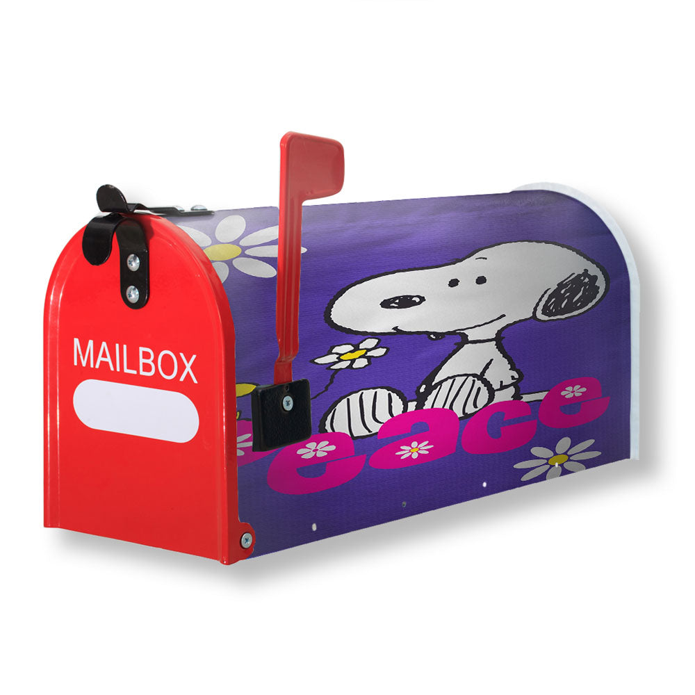 Peanuts Peace Snoopy Magnetic Mailbox Cover - 18.0" x 21.0"