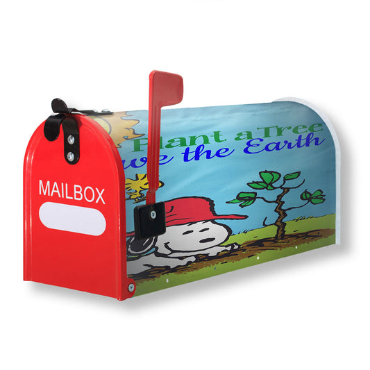 Peanuts Plant A Tree Magnetic Mailbox Cover 18" x 21" Outdoor Decor