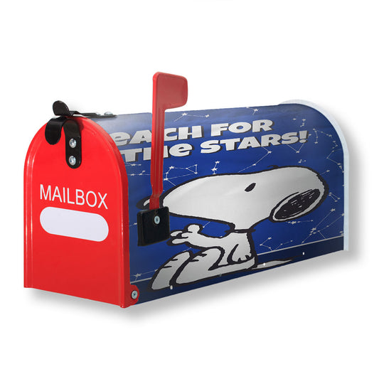 Peanuts Reach For The Stars Snoopy Magnetic Mailbox Cover 18" x 21" Outdoor Decor