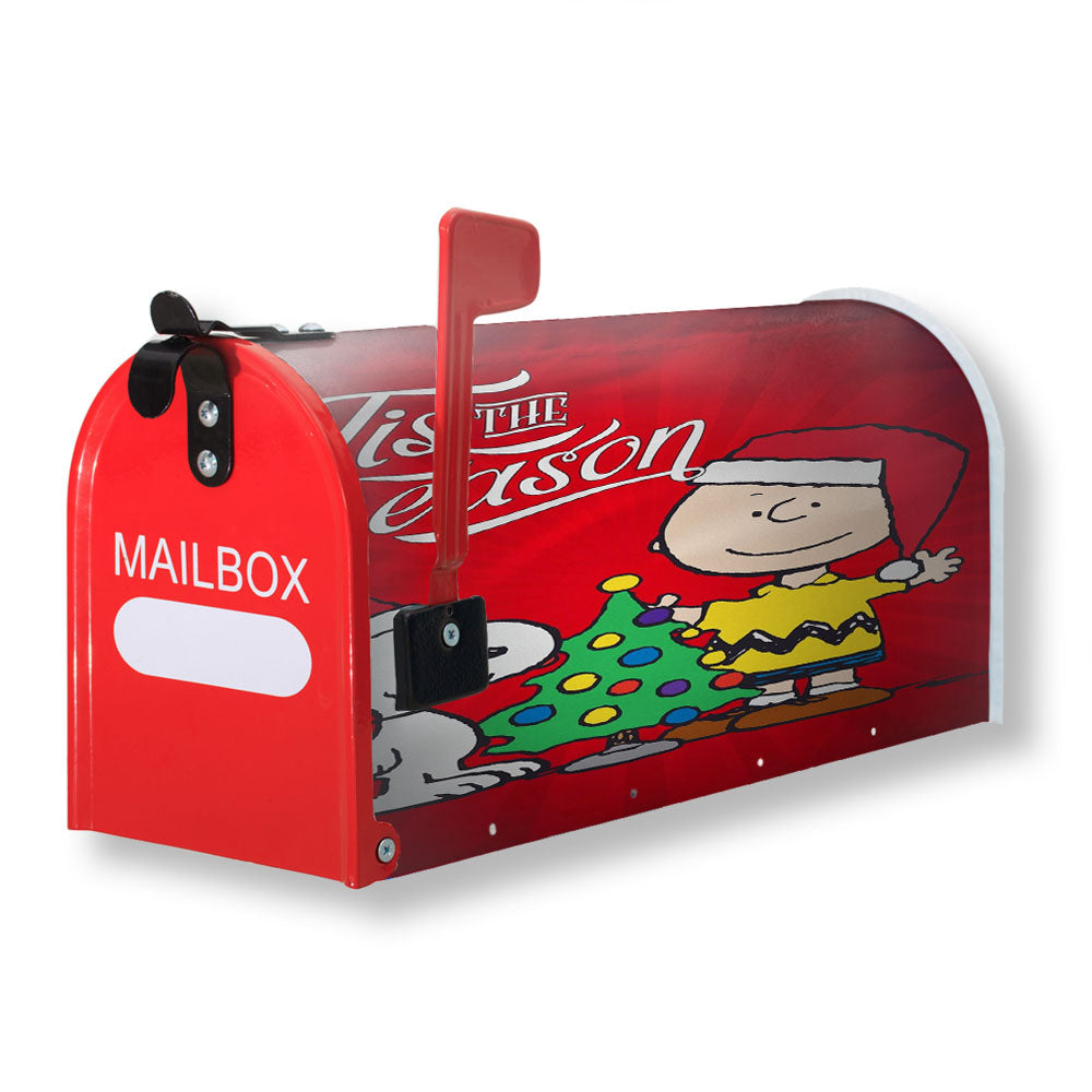 Peanuts Snoopy And Charlie Brown Christmas Magnetic Mailbox Cover - 18.0" x 21.0"