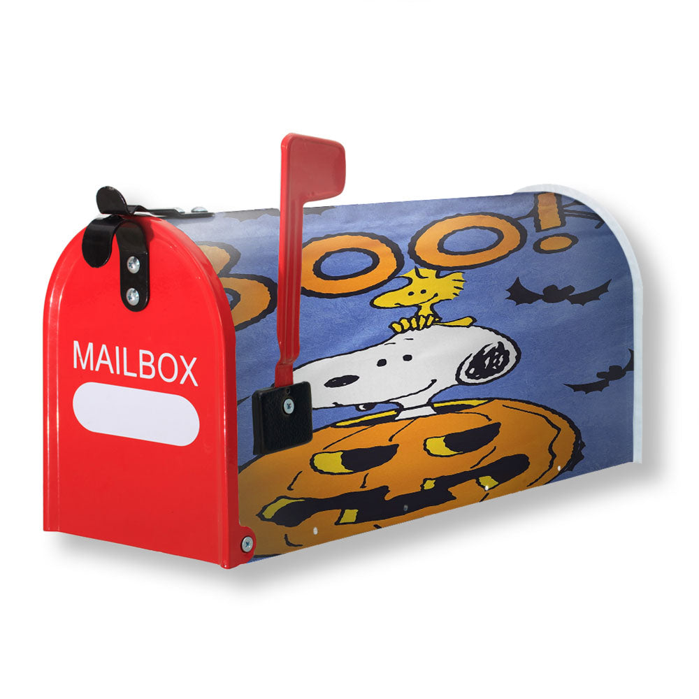 Peanuts Snoopy And Woodstock Halloween Magnetic Mailbox Cover - 18.0" x 21.0"