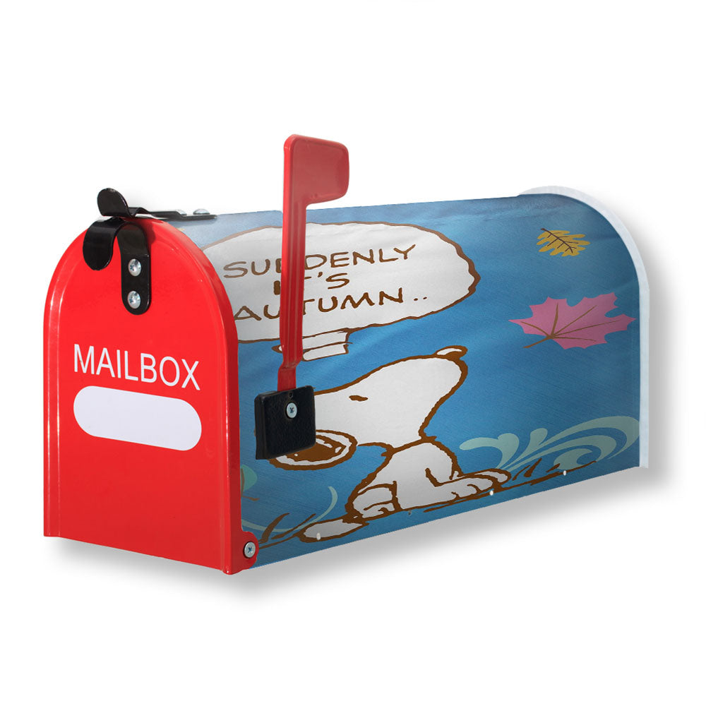 Peanuts Snoopy Autumn Magnetic Mailbox Cover - 18.0" x 21.0"