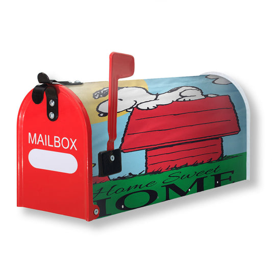 Peanuts Snoopy Home Sweet Home Magnetic Mailbox Cover 18" x 21" Outdoor Decor