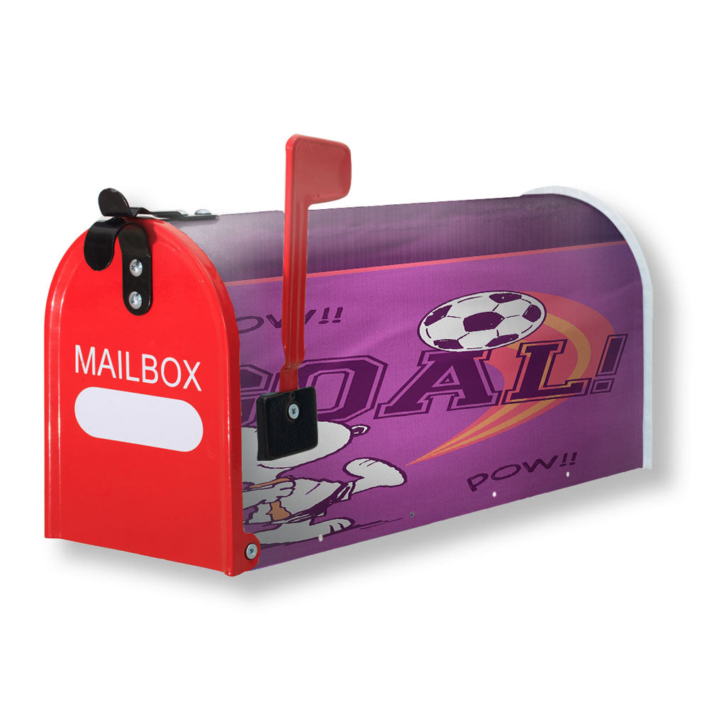 Peanuts Snoopy Soccer Goal Magnetic Mailbox Cover - 18.0" x 21.0"