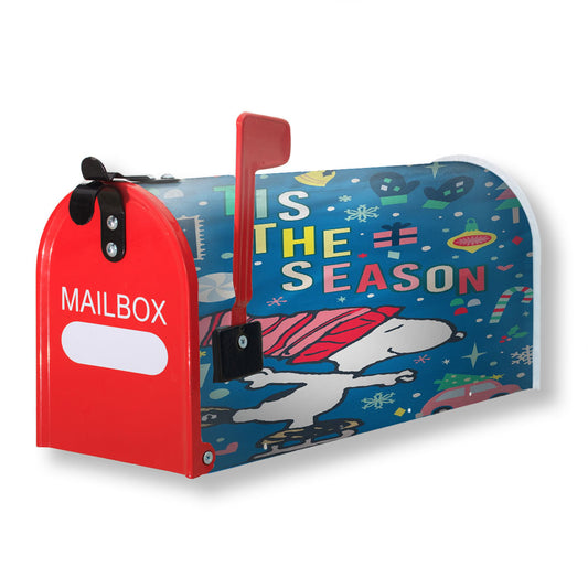 Peanuts Snoopy Winter Christmas Magnetic Mailbox Cover 18" x 21" Outdoor Decor
