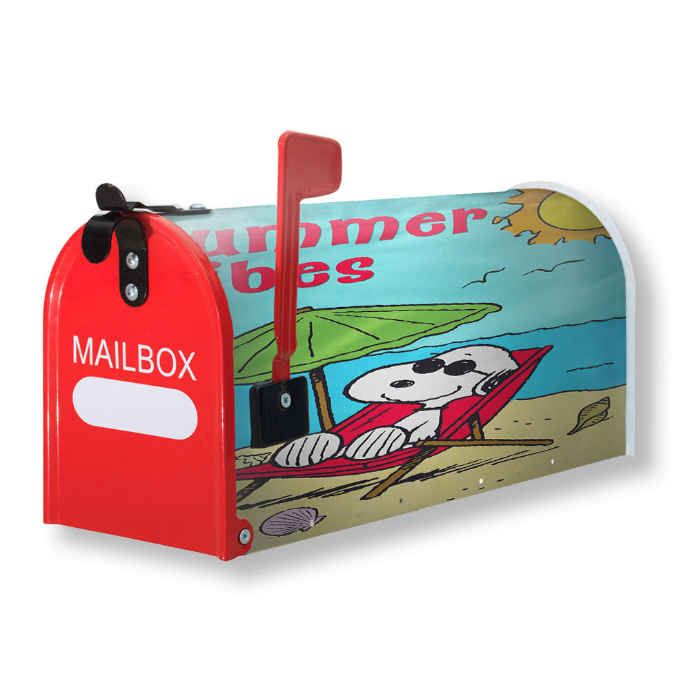 Peanuts Summer Beach Vibes Magnetic Mailbox Cover - 18.0" x 21.0"