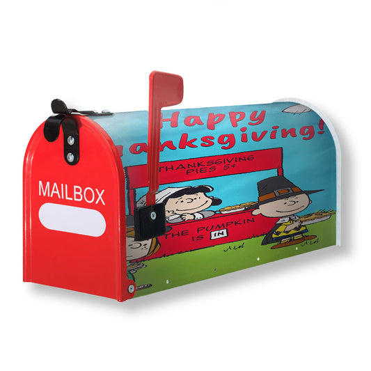 Peanuts Thanksgiving Magnetic Mailbox Cover 18" x 21" Outdoor Decor