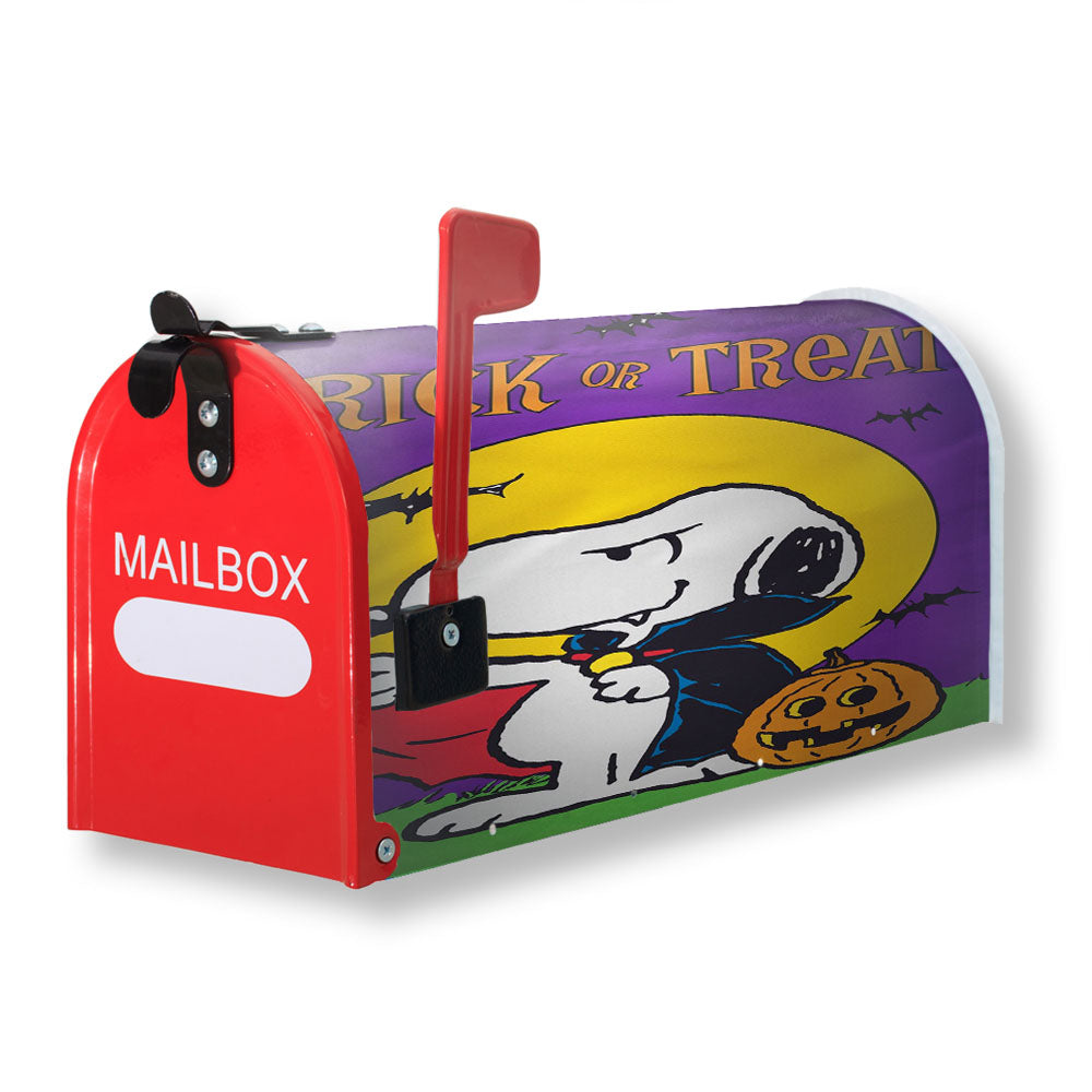 Peanuts Trick Or Treat Vampire Snoopy Magnetic Mailbox Cover - 18.0" x 21.0"