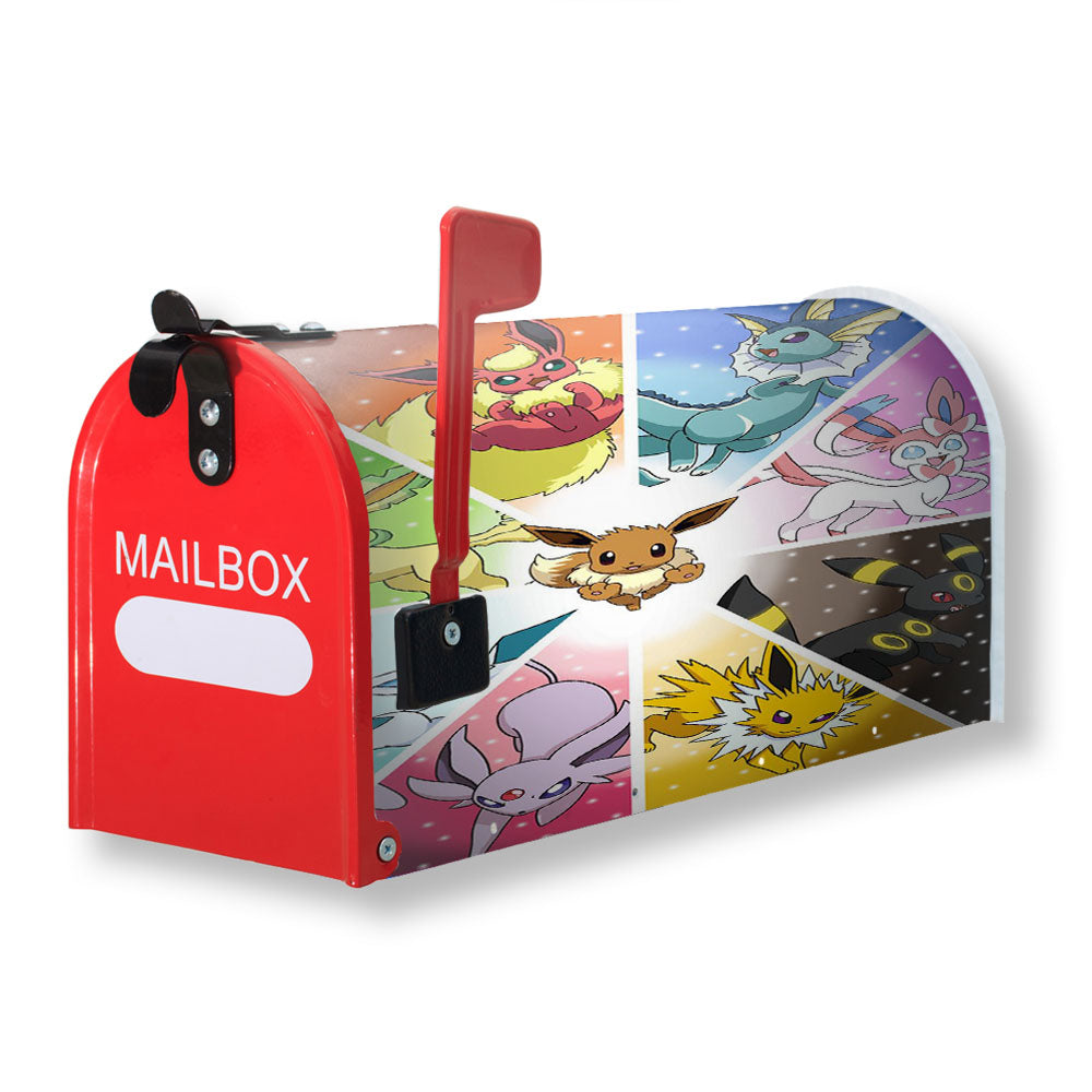 Pokemon Eevee Evolution Pocket Monster Glasses Magnetic Mailbox Cover - 18.0" x 21.0"