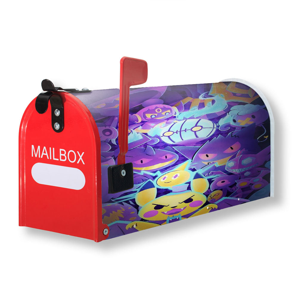 Pokemon Halloween Ghost Type With Pikachu Magnetic Mailbox Cover - 18.0" x 21.0"