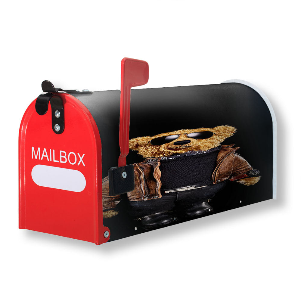 Polo Bear Black Magnetic Mailbox Cover - 18.0" x 21.0"