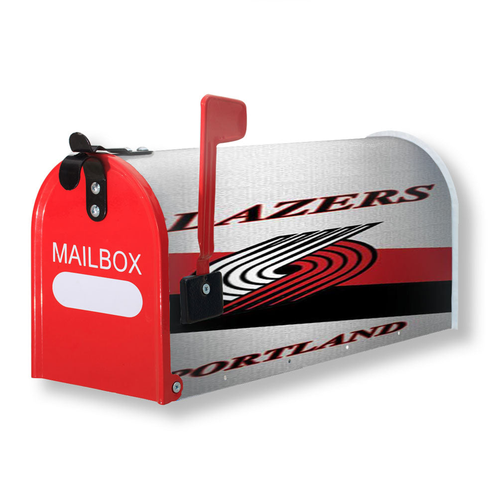 Portland Blazers Logo Stripe Magnetic Mailbox Cover - 18.0" x 21.0"