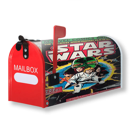Retro Star Wars Comic Magnetic Mailbox Cover 18" x 21" Outdoor Decor