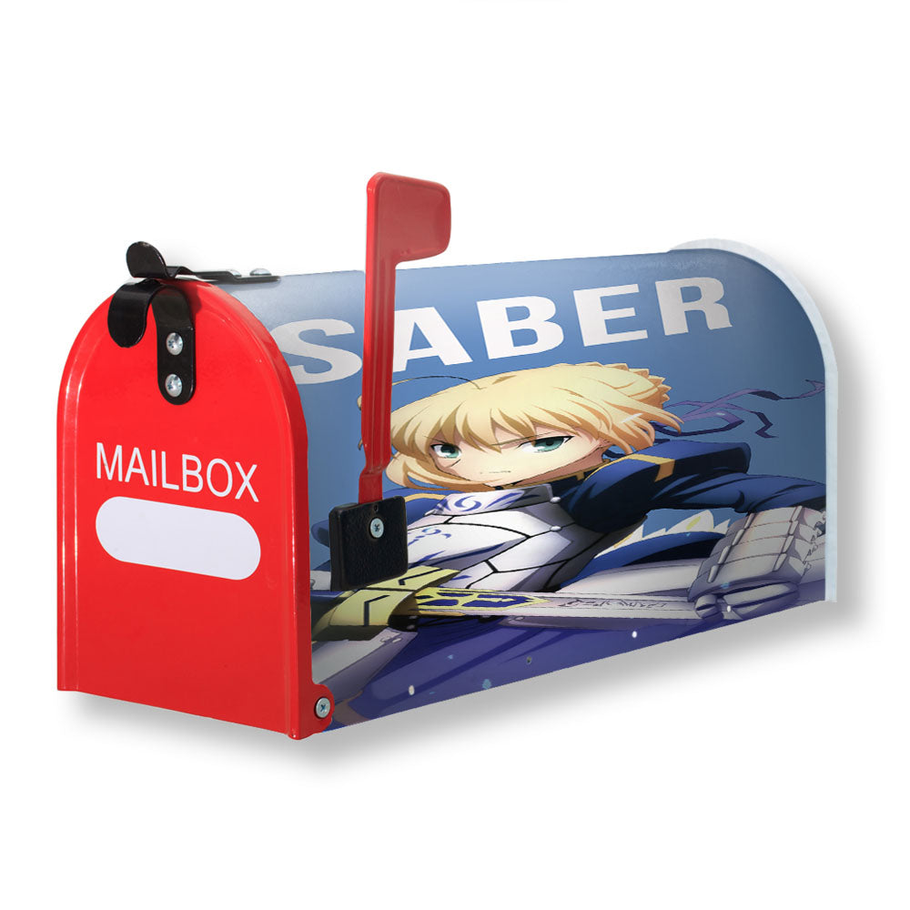 Saber Fate Stay Night Anime Magnetic Mailbox Cover - 18.0" x 21.0"