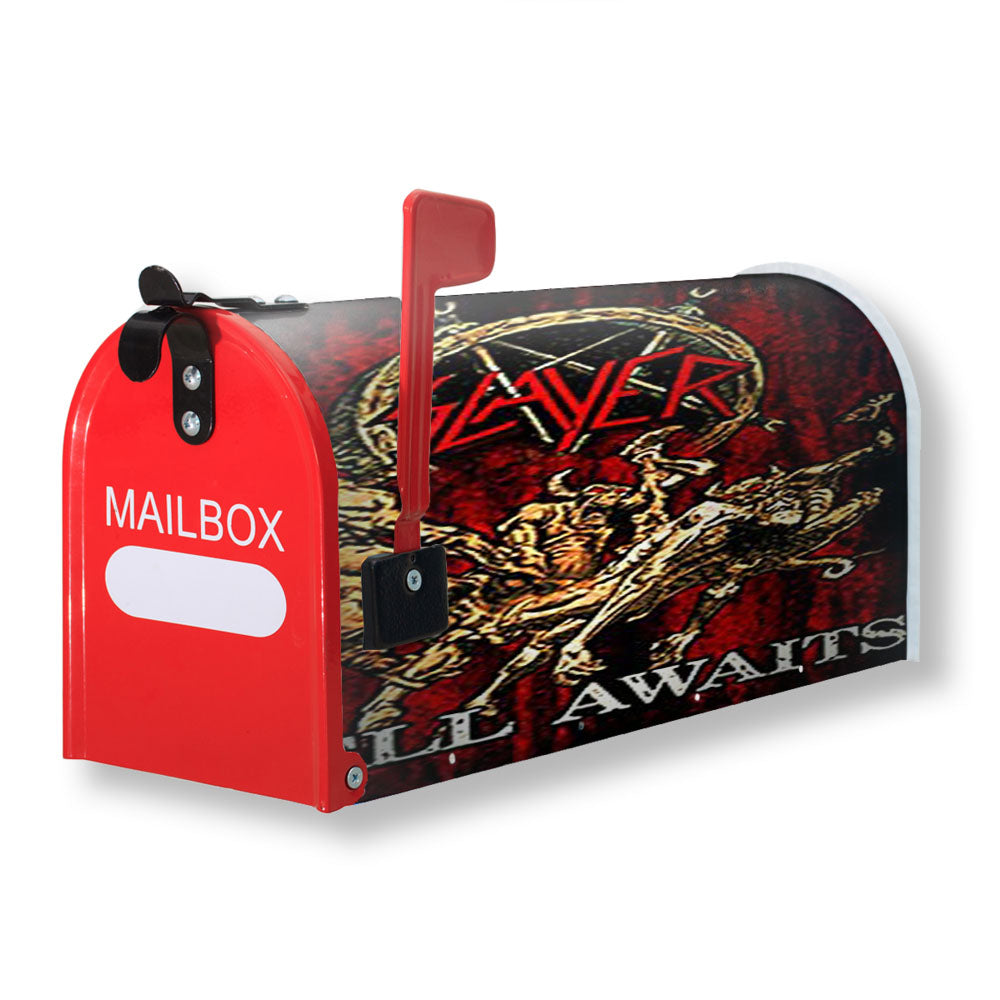 Slayer Hell Awaits Black Metal Band Magnetic Mailbox Cover - 18.0" x 21.0"