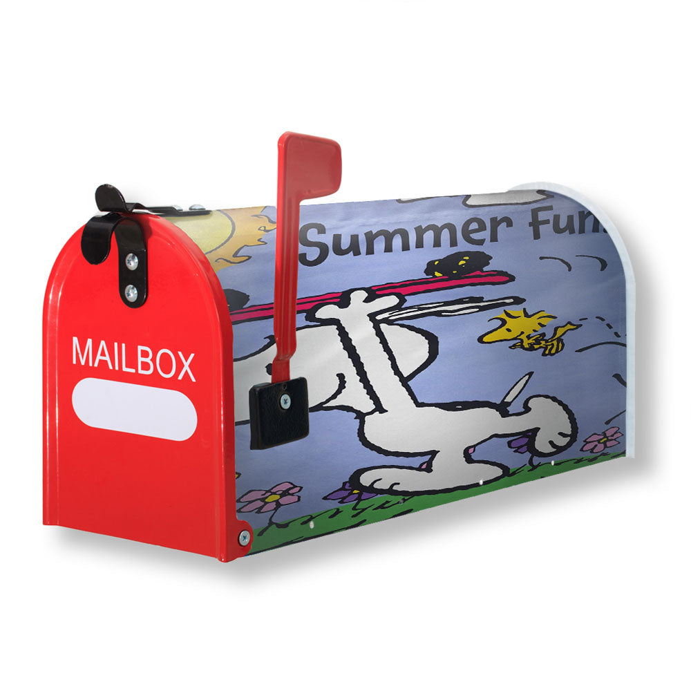 Snoopy Summer Flag Peanuts Magnetic Mailbox Cover - 18.0" x 21.0"