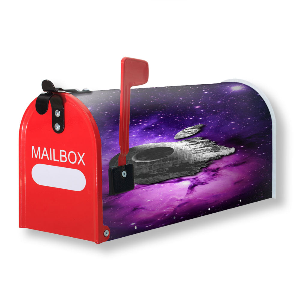 Star Wars Inspired Death Star Apple In Galaxy Magnetic Mailbox Cover - 18.0" x 21.0"