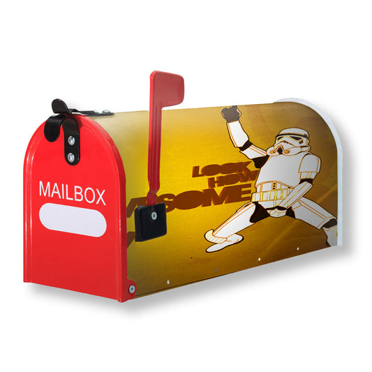 Storm Trooper Star Wars Quote Magnetic Mailbox Cover 18" x 21" Outdoor Decor
