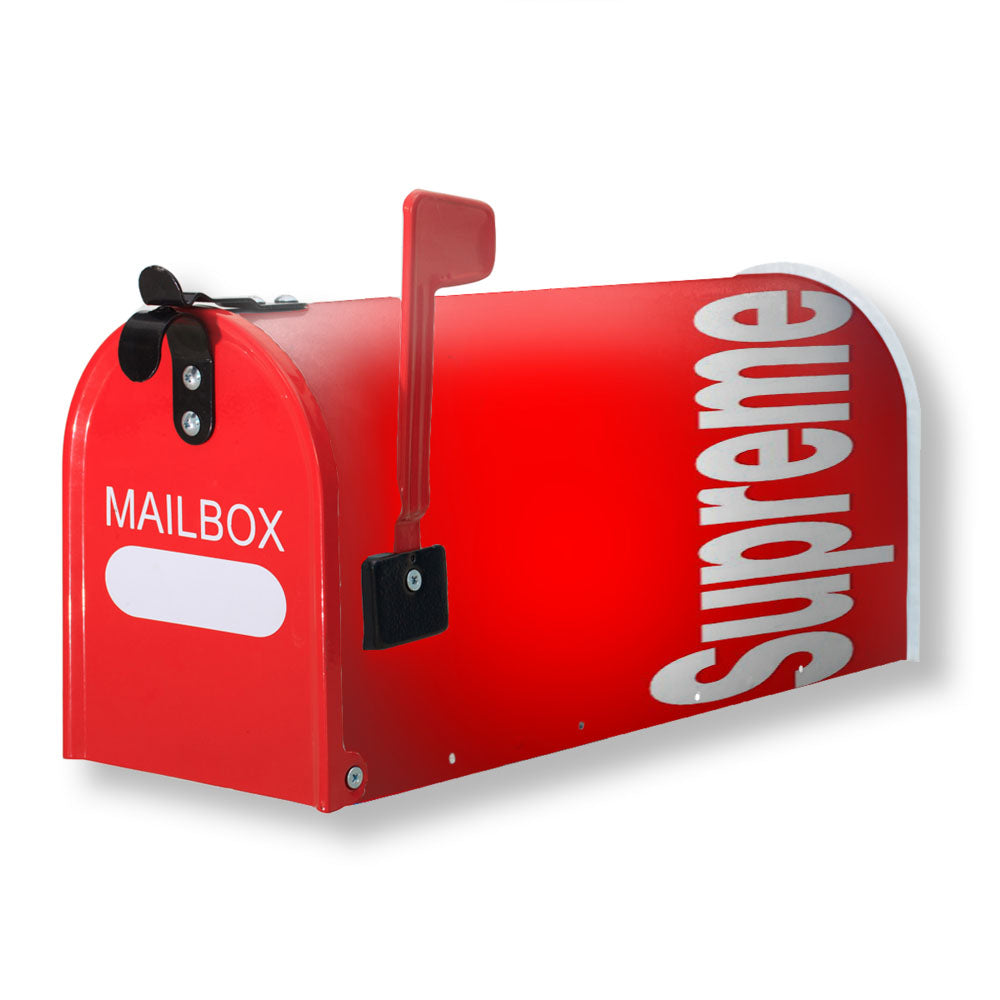 Supreme Red Logo Magnetic Mailbox Cover - 18.0" x 21.0"
