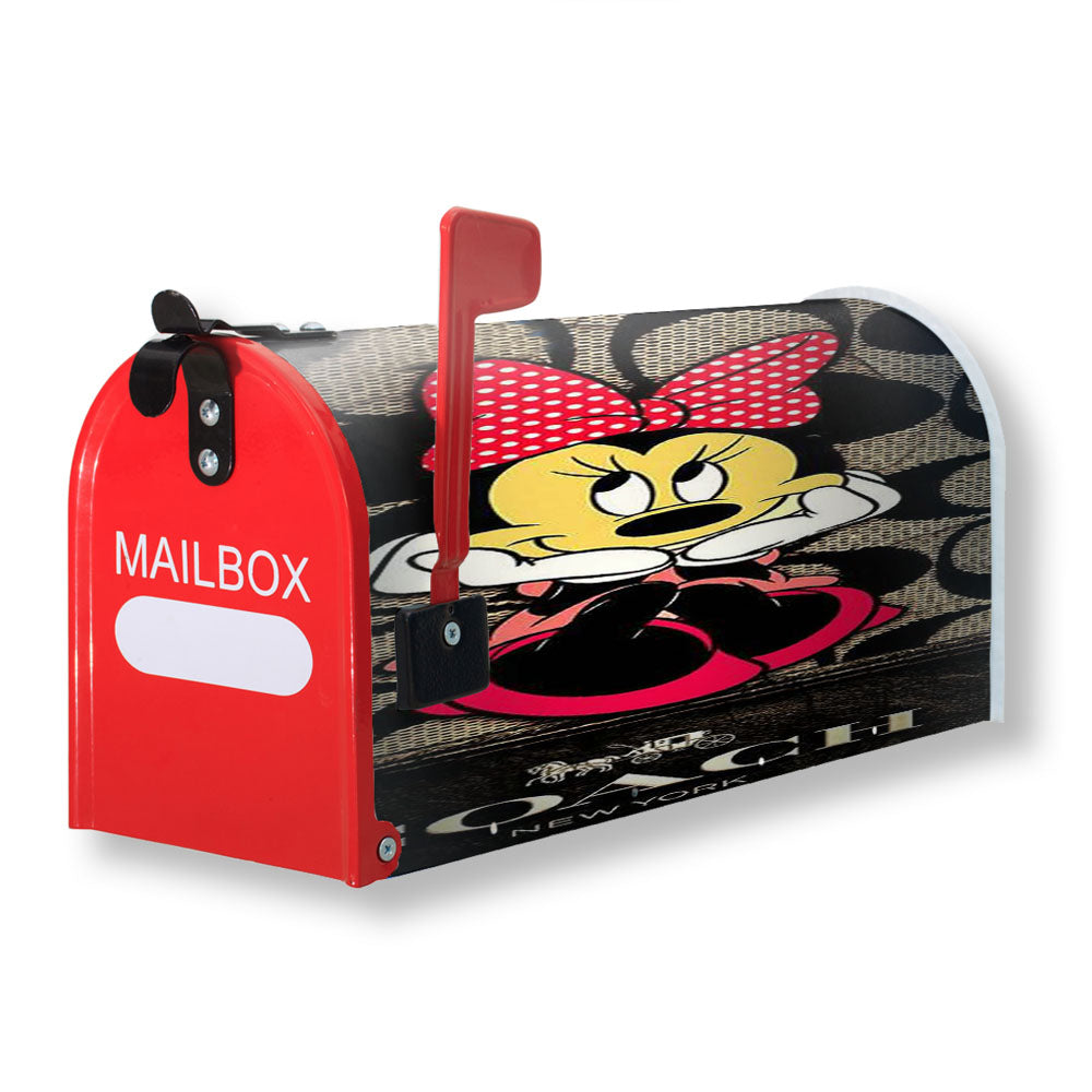 Sweet Coach Minnie Mouse Cool Magnetic Mailbox Cover - 18.0" x 21.0"