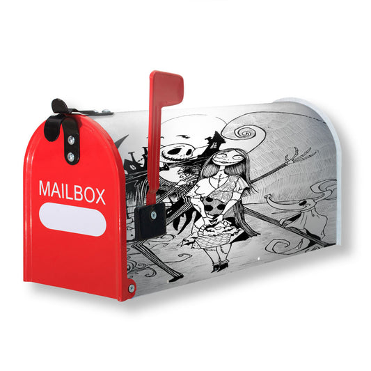 The Nightmare Before Christmas Sketch Magnetic Mailbox Cover 18" x 21" Outdoor Decor