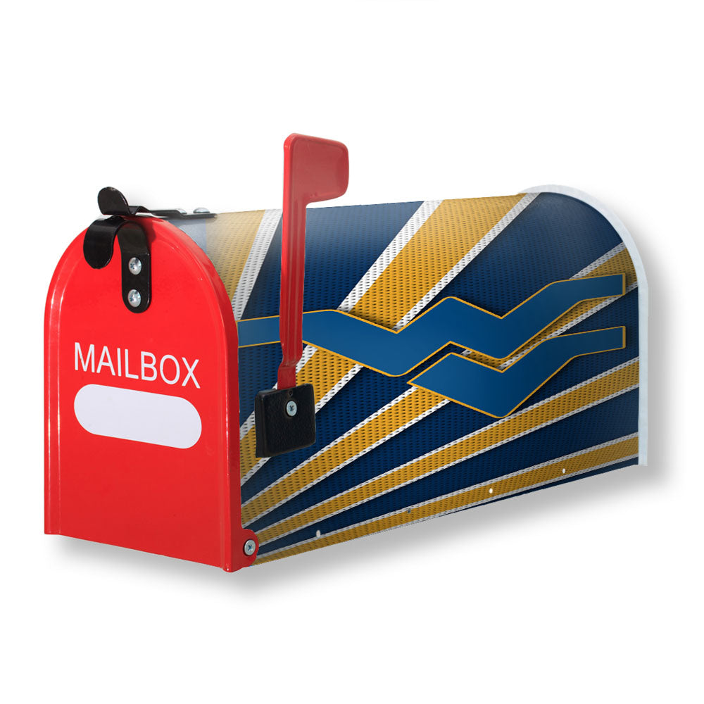 West Virginia Mountaineers Stripe Magnetic Mailbox Cover - 18.0" x 21.0"