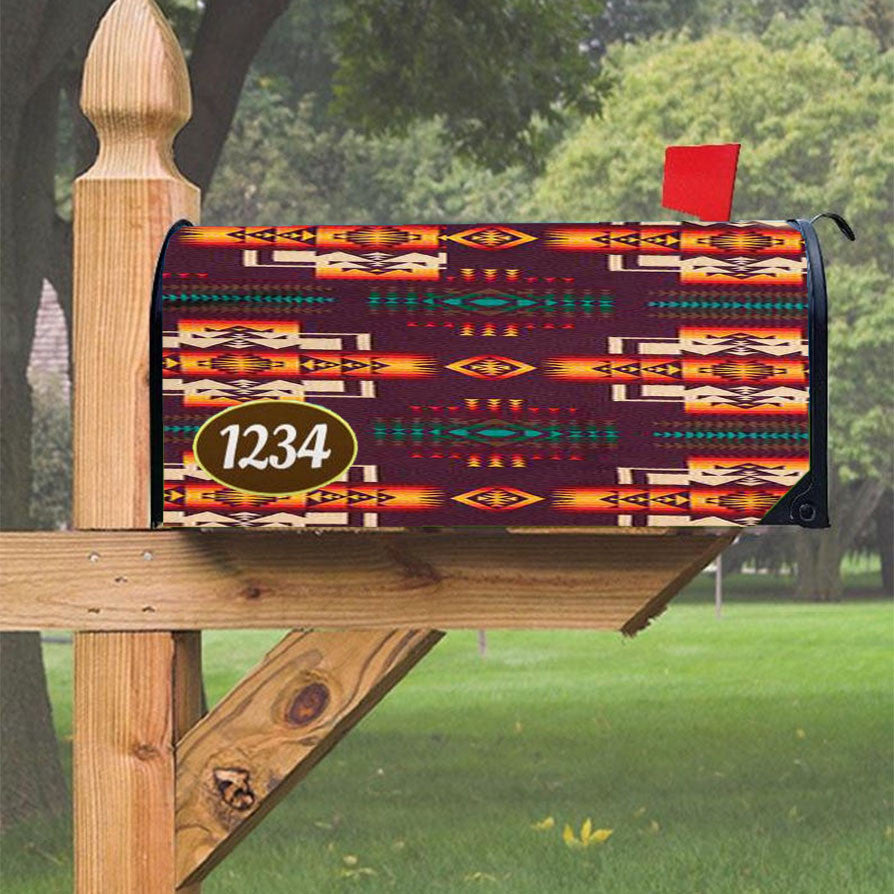 Pendleton Maroon Chief Magnetic Mailbox Cover 18" X 21" Outdoor Decor