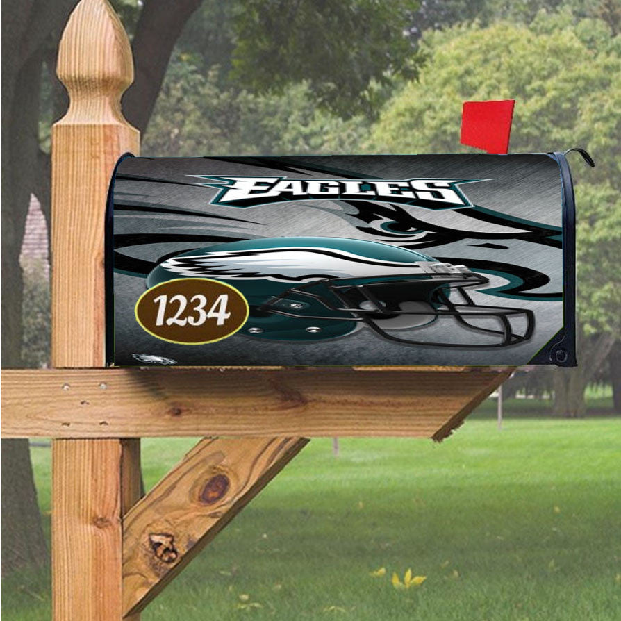 Philadelphia Eagles 3 Magnetic Mailbox Cover 18" X 21" Outdoor Decor