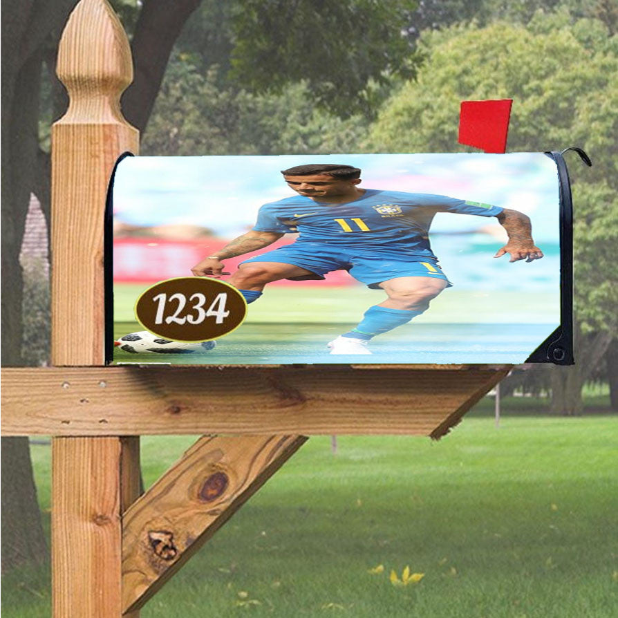 Philippe Coutinho Magnetic Mailbox Cover 18" X 21" Outdoor Decor