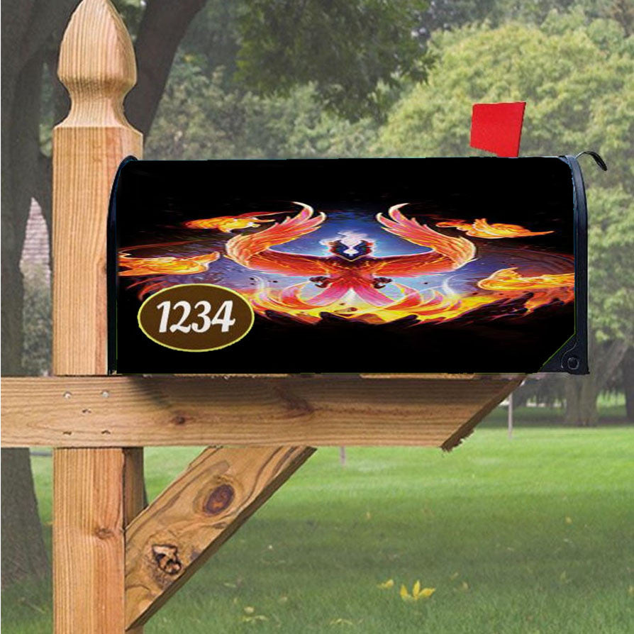 Phoenix Dota Magnetic Mailbox Cover 18" X 21" Outdoor Decor