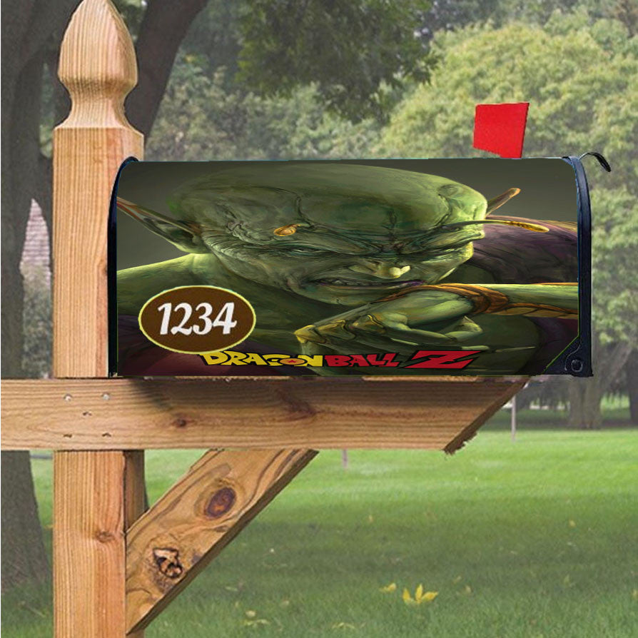 Piccolo Dragon Ball Z Magnetic Mailbox Cover 18" X 21" Outdoor Decor