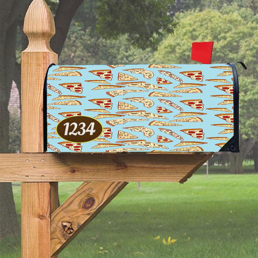 Pizza Iphone Magnetic Mailbox Cover 18" X 21" Outdoor Decor