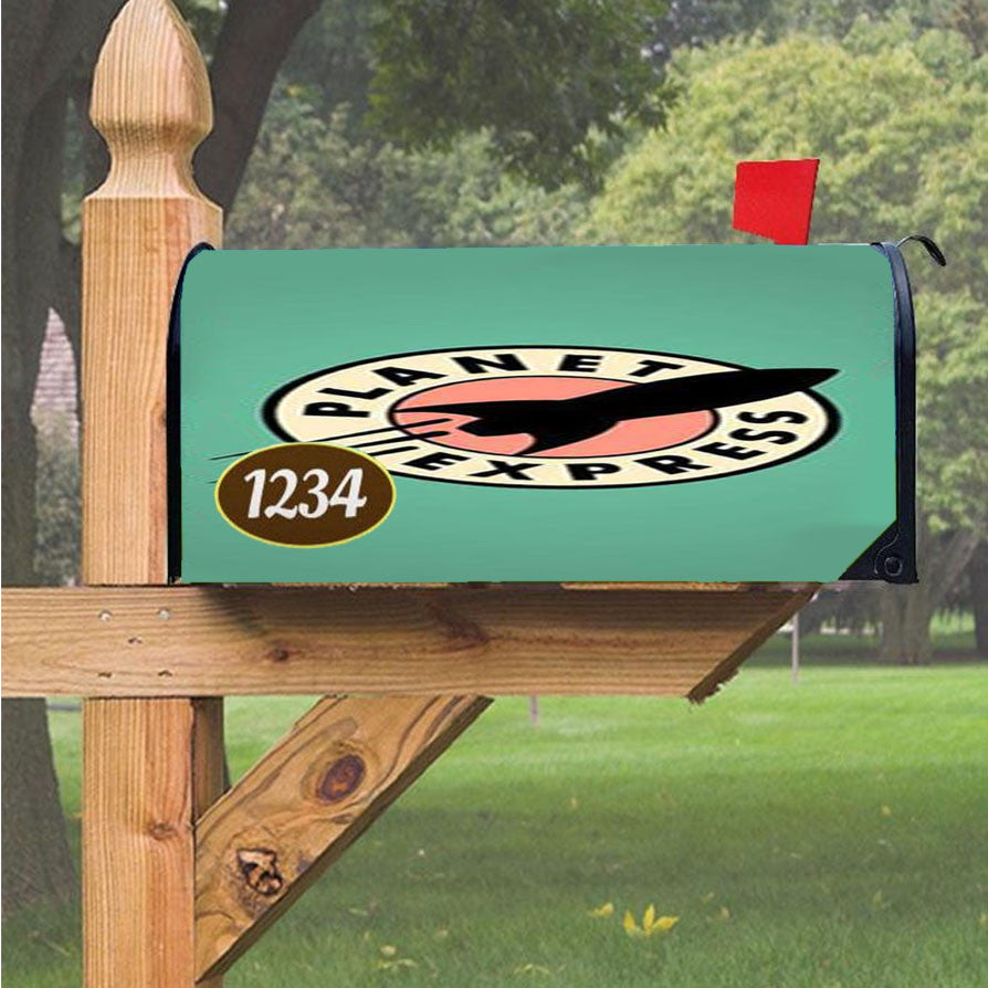 Planet Express Futurama Logo Magnetic Mailbox Cover 18" X 21" Outdoor Decor