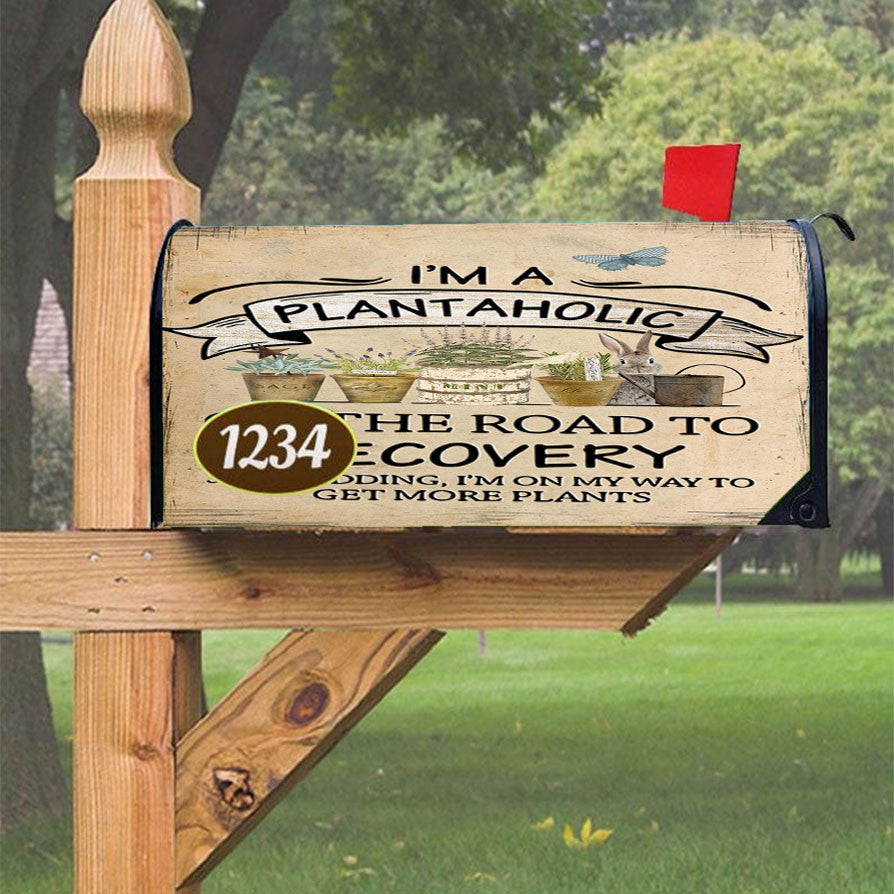 Plantaholic Magnetic Mailbox Cover 18" X 21" Outdoor Decor