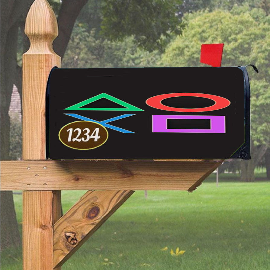 Playstation Controller Magnetic Mailbox Cover 18" X 21" Outdoor Decor